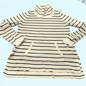 Cyrus Tan and Black Striped Knit